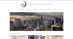 Desktop Screenshot of metropolitanpropertygroup.com