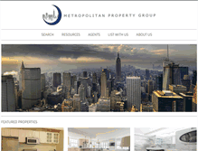 Tablet Screenshot of metropolitanpropertygroup.com